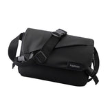 Maxbell Crossbody Bag Fashion Adjustable Strap Men Shoulder Bag for Walking Black