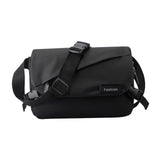 Maxbell Crossbody Bag Fashion Adjustable Strap Men Shoulder Bag for Walking Black