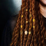 Maxbell 202Pcs Hair Cuffs Rings Hair Coil Dreadlocks for Holidays Prom Festivals