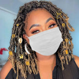 Maxbell 202Pcs Hair Cuffs Rings Hair Coil Dreadlocks for Holidays Prom Festivals