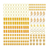 Maxbell 202Pcs Hair Cuffs Rings Hair Coil Dreadlocks for Holidays Prom Festivals