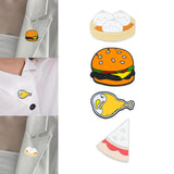 Maxbell Cute Foods Brooches Pin Lapel Brooch Brooches Lapel Pins for Clothes Decor Bun