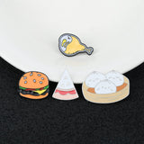 Maxbell Cute Foods Brooches Pin Lapel Brooch Brooches Lapel Pins for Clothes Decor Bun