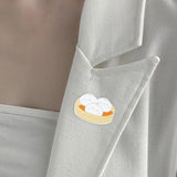 Maxbell Cute Foods Brooches Pin Lapel Brooch Brooches Lapel Pins for Clothes Decor Bun
