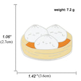 Maxbell Cute Foods Brooches Pin Lapel Brooch Brooches Lapel Pins for Clothes Decor Bun