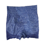 Maxbell Women Pants Seamless Athletic Absorb Sweat Slimming Butt Lift Yoga Shorts Blue L XL