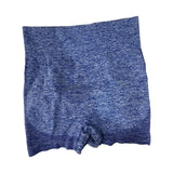 Maxbell Women Pants Seamless Athletic Absorb Sweat Slimming Butt Lift Yoga Shorts Blue L XL