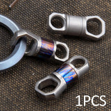 Maxbell Key Chain Men and Women Key Holder Universal Business Car Keychain Connector Titanium Horse