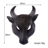 Maxbell Buffalo Mask Animal Mask for Halloween Stage Props Costume Accessories