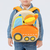 Maxbell Kids Backpack Duffle Rucksack Toddler Book Bag for Baby Mixer Truck