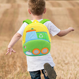 Maxbell Kids Backpack Duffle Rucksack Toddler Book Bag for Baby Sanitation Truck