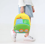 Maxbell Kids Backpack Duffle Rucksack Toddler Book Bag for Baby Sanitation Truck