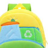 Maxbell Kids Backpack Duffle Rucksack Toddler Book Bag for Baby Sanitation Truck