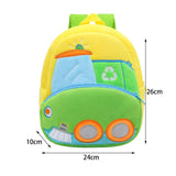 Maxbell Kids Backpack Duffle Rucksack Toddler Book Bag for Baby Sanitation Truck