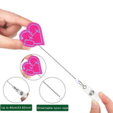Maxbell 8x Nurse Badge Holder Nursing Badge Reel for Volunteer Teachers Doctor
