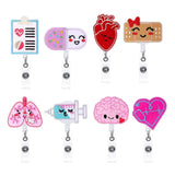 Maxbell 8x Nurse Badge Holder Nursing Badge Reel for Volunteer Teachers Doctor