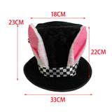 Maxbell Bunny Ear Top Hat Holiday Party Headband Easter Rabbit Costume Accessories