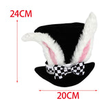 Maxbell Easter White Rabbit Costume Set Top Hat Fancy Dress Nose Bowtie Pocket Watch