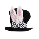 Maxbell Bunny Costume Set Rabbit Ear Topper Hat Mask Gloves for Party Birthday White Mask