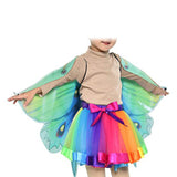 Maxbell 4Pcs Girls Fairy Costume Set Butterfly Wing for Stage Performance Carnival Style A