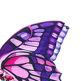 Maxbell 4Pcs Girls Fairy Costume Set Butterfly Wing for Stage Performance Carnival Style B