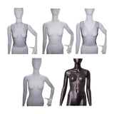 Maxbell Mesh Crop Sleeveless Hollow Out for Festival Rave Dance Summer Black Round Neck