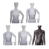 Maxbell Mesh Crop Sleeveless Hollow Out for Festival Rave Dance Summer Black Round Neck