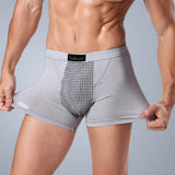 Maxbell Elastic Men Underwear Shorts Briefs for Boys Energetic Underpants XXL Gray