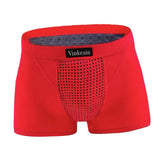 Maxbell Elastic Men Underwear Shorts Briefs for Boys Energetic Underpants L Red