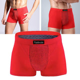 Maxbell Elastic Men Underwear Shorts Briefs for Boys Energetic Underpants XL Red