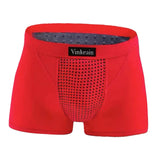 Maxbell Elastic Men Underwear Shorts Briefs for Boys Energetic Underpants XXL Red