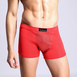 Maxbell Elastic Men Underwear Shorts Briefs for Boys Energetic Underpants XXL Red