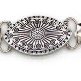 Maxbell Fashion Sweater Clips Cardigan Clips for Clothing Blouse Women Girls wearing Oval