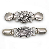 Maxbell Fashion Sweater Clips Cardigan Clips for Clothing Blouse Women Girls wearing Oval