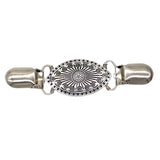 Maxbell Fashion Sweater Clips Cardigan Clips for Clothing Blouse Women Girls wearing Oval