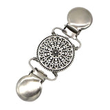 Maxbell Fashion Sweater Clips Cardigan Clips for Clothing Blouse Women Girls wearing Round