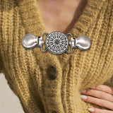 Maxbell Fashion Sweater Clips Cardigan Clips for Clothing Blouse Women Girls wearing Round