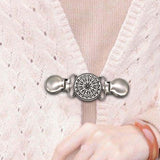 Maxbell Fashion Sweater Clips Cardigan Clips for Clothing Blouse Women Girls wearing Round