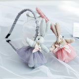 Maxbell Cute Rabbit Headband Hair Hoop Cosplay Easter Supplies Hair Band Hair Card Pink