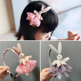 Maxbell Cute Rabbit Headband Hair Hoop Cosplay Easter Supplies Hair Band Hair Card Pink