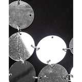 Maxbell Women Sequined Spaghetti Straps Dress Sequin Decorative Open Back for Club Argent