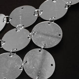 Maxbell Women Sequined Spaghetti Straps Dress Sequin Decorative Open Back for Club Argent