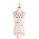 Maxbell Layered Sequins Body Chain Dress Party Body Jewelry Women Lady Girls Aureate