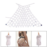 Maxbell Layered Sequins Body Chain Dress Party Body Jewelry Women Lady Girls Argent