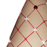 Maxbell Fishnet Stockings Thigh High Pantyhose High Waist Rhinestone Tights