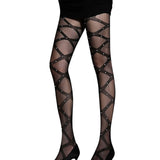 Maxbell Women's Net Stockings Leggings Tights Flat Back False Pearl Patterned