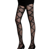 Maxbell Women's Net Stockings Leggings Tights Flat Back False Pearl Patterned
