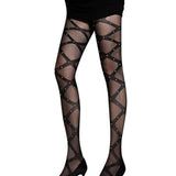 Maxbell Women's Net Stockings Leggings Tights Flat Back False Pearl Patterned
