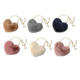Maxbell Fashion Heart Shape Shoulder Bag Women Crossbody with Chain for Girls Party Khaki