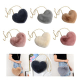 Maxbell Fashion Heart Shape Shoulder Bag Women Crossbody with Chain for Girls Party Khaki
